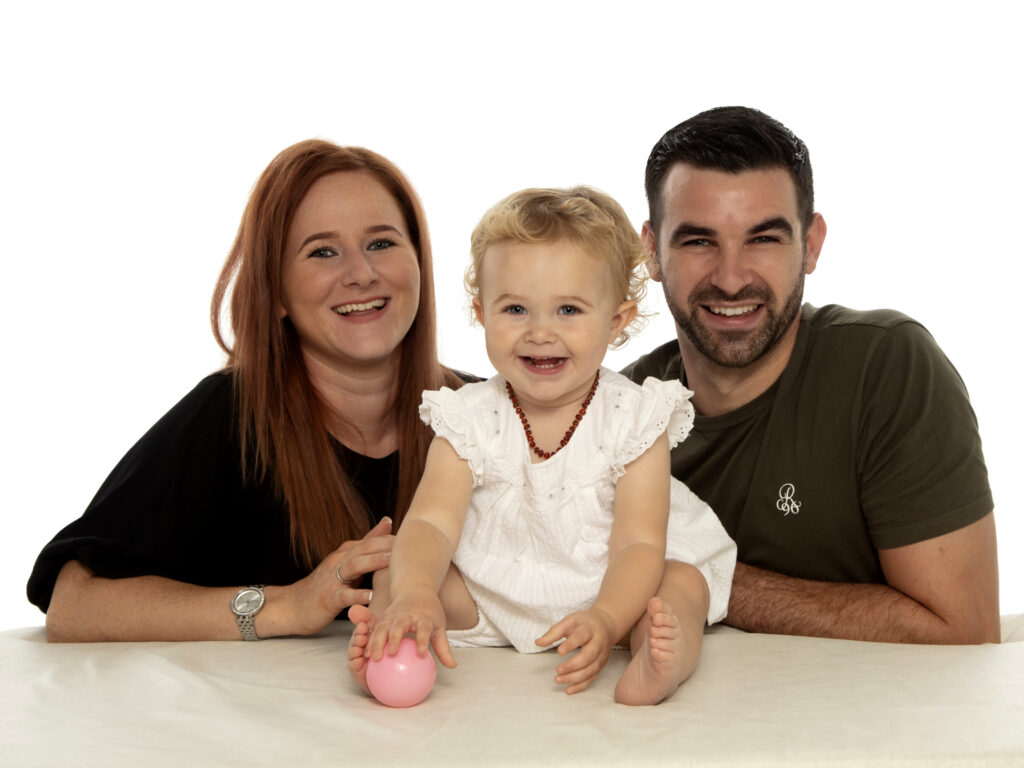 Baby and parents family photography Lutterworth