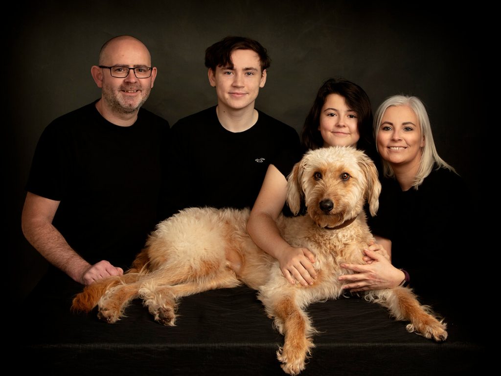 Lurcher and family portrait photographer Leicester