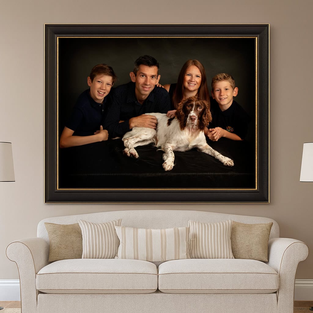Dog photography session in Coventry studio